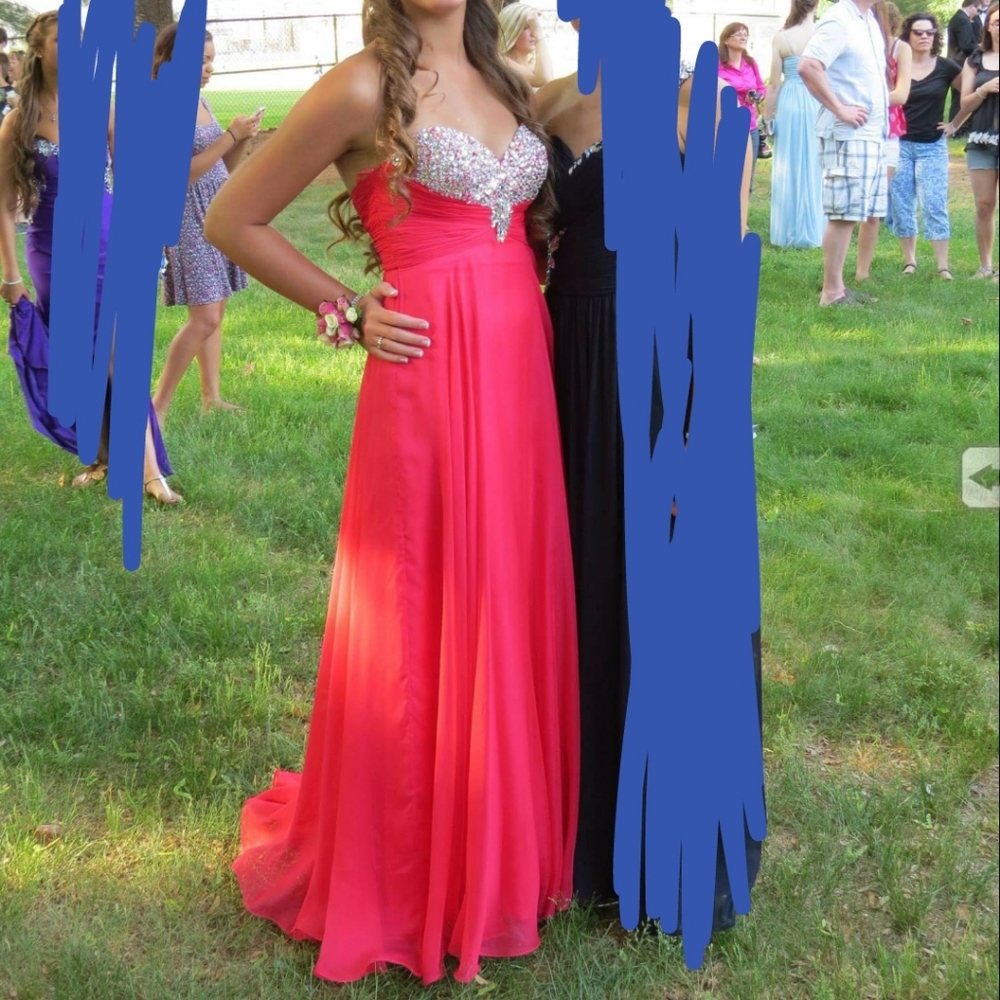 Pink prom dress